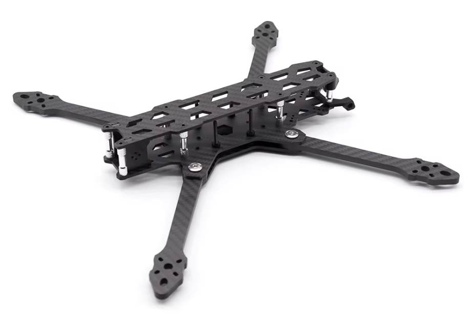 LX7折叠式7英寸（FPV）四轴无人机机架3D图纸+STEP格式